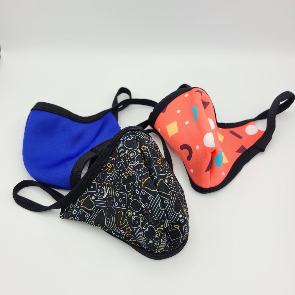 Fabric Face Masks / 3 Pack / Multi-Colored